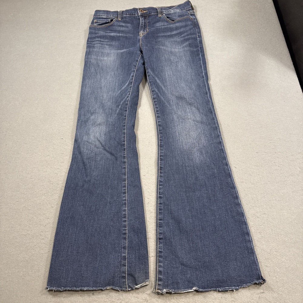 JEANS FLARE LUCKY BRAND BROOKE Womens 8/29 Stretch Dark Wash Blue